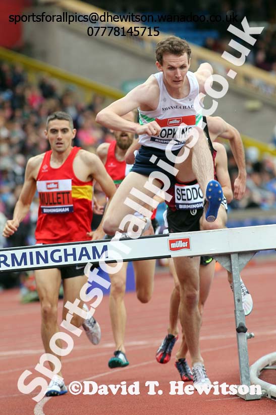 Mens steeplechase, British Championships, Birmingham. Photo: David T. Hewitson/Sports for All Pics